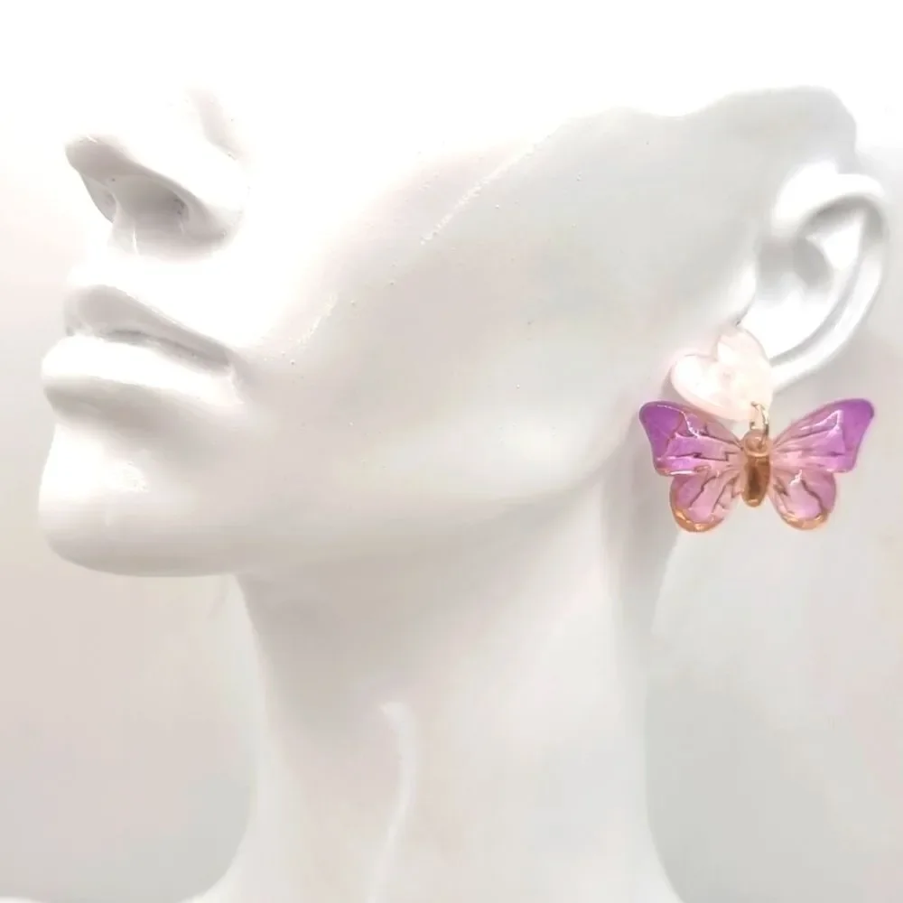 BUTTERFLY dangle earrings 925 Posts 2/$20 | NWOT